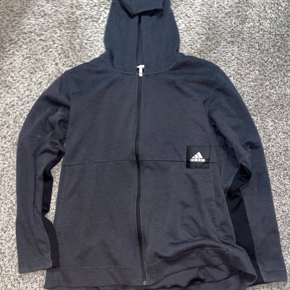 Adidas Basketball Zip-Up Hoodie - Picture 1 of 3